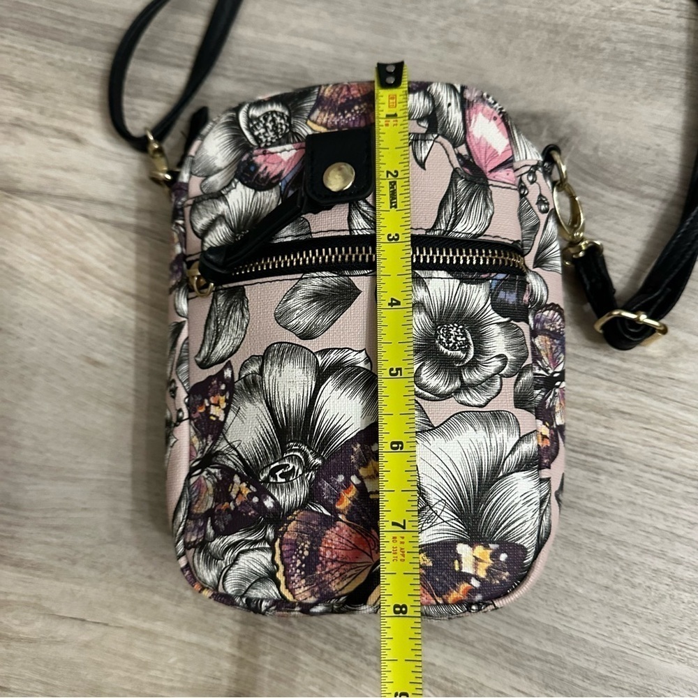 Floral Butterfly Floral Crossbody Bag - Picture 5 of 5